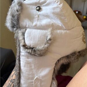 Mad Bomber Natural Rabbit Fur Hat